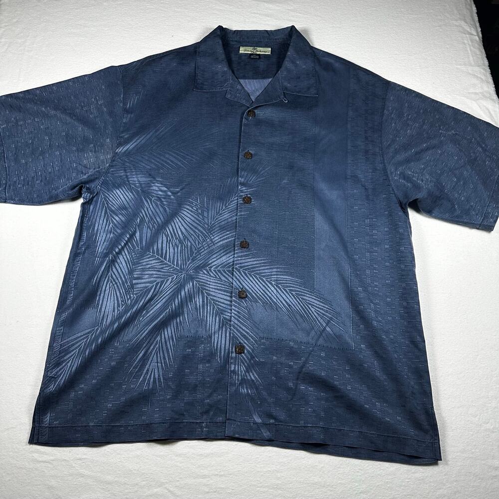 Vintage Tommy Bahama 100% Silk Hawaiian Button Down Shirt XL